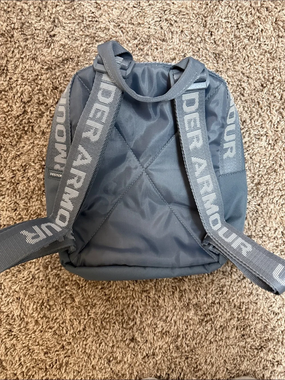 Under Armour Gray Women's Small Backpack with White Logo